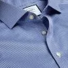 CHARLES TYRWHITT Spread Collar Non-Iron Puppytooth Shirt - Royal B