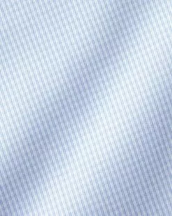 CHARLES TYRWHITT Spread Collar Non-Iron Puppytooth Shirt - Sky B -Charles Tyrwhitt Shop FON0714SKY FABRIC DETAIL