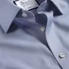 CHARLES TYRWHITT Non-Iron Twill Shirt - Indigo B -Charles Tyrwhitt Shop FON2404IDG COLLAR DETAIL