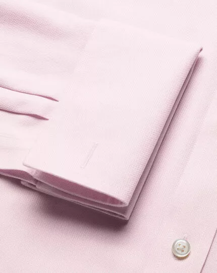 CHARLES TYRWHITT Non-Iron Royal Oxford Shirt - Light Pink 7 CHARLES TYRWHITT Non-Iron Royal Oxford Shirt - Light Pink - Image 5
