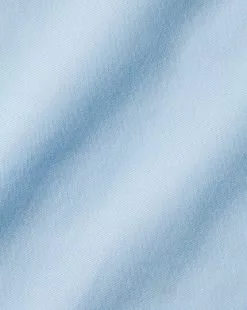 CHARLES TYRWHITT Spread Collar Non-Iron Poplin Shirt - Sky B -Charles Tyrwhitt Shop FON2445SKY FABRIC DETAIL