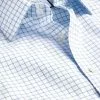 CHARLES TYRWHITT Non-Iron Twill Fine Shadow Check Shirt - Cornflower B