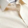 CHARLES TYRWHITT Non-Iron Twill Double Check Shirt - Lemon Yellow -Charles Tyrwhitt Shop FON2474LMN COLLAR DETAIL