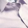 CHARLES TYRWHITT Non-Iron Twill Double Check Shirt - Light Pink -Charles Tyrwhitt Shop FON2474LPK COLLAR DETAIL