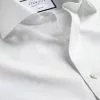 CHARLES TYRWHITT Spread Collar Non-Iron Henley Weave Shirt - Wh