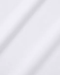 CHARLES TYRWHITT Spread Collar Non-Iron Henley Weave Shirt - Wh -Charles Tyrwhitt Shop FON2482WHT FABRIC DETAIL