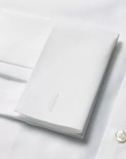 CHARLES TYRWHITT Semi-Spread Collar Egyptian Cotton Berkshire Weave Shirt - Wh -Charles Tyrwhitt Shop FOR2339WHT DOUBLE CUFF