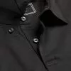 CHARLES TYRWHITT Smart Jersey Polo - Black -Charles Tyrwhitt Shop JEP0317BLK COLLAR DETAIL