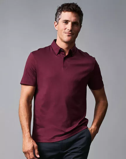 CHARLES TYRWHITT Smart Jersey Polo - Win 4 CHARLES TYRWHITT Smart Jersey Polo - Win - Image 2