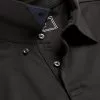 CHARLES TYRWHITT Smart Long Sleeve Jersey Polo - Black -Charles Tyrwhitt Shop JEP0326BLK COLLAR DETAIL