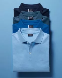 CHARLES TYRWHITT Tyrwhitt Pique Polo - Indigo M -Charles Tyrwhitt Shop JEP0340IDG L