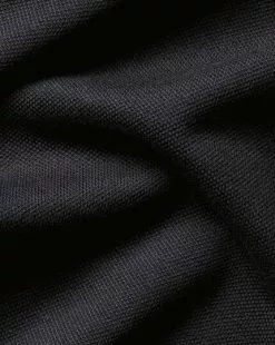 CHARLES TYRWHITT Tyrwhitt Long Sleeve Pique Polo - Black 12 CHARLES TYRWHITT Tyrwhitt Long Sleeve Pique Polo - Black -Charles Tyrwhitt Shop JEP0342BLK FABRIC DETAIL
