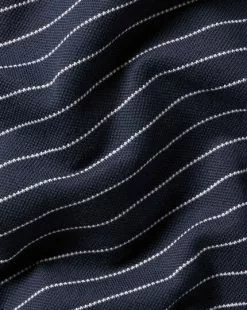 CHARLES TYRWHITT Tyrwhitt Pique Polo - Navy & Wh -Charles Tyrwhitt Shop JEP0377NWT FABRIC DETAIL
