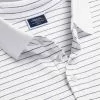 CHARLES TYRWHITT Tyrwhitt Pique Polo - White & Navy 1 CHARLES TYRWHITT Tyrwhitt Pique Polo - White & Navy -Charles Tyrwhitt Shop JEP0377WNV COLLAR DETAIL