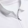 CHARLES TYRWHITT Zip-Neck Jersey Polo - Wh