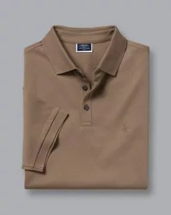 CHARLES TYRWHITT Tyrwhitt Pique Polo - Cam -Charles Tyrwhitt Shop JEP0384CAM FOLD