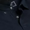 CHARLES TYRWHITT Combed Cotton Polo - Dark Navy -Charles Tyrwhitt Shop JEP0390DNY COLLAR DETAIL