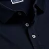 CHARLES TYRWHITT Breton Stripe Tyrwhitt Pique Polo - Navy & Wh -Charles Tyrwhitt Shop JEP0392NWT COLLAR DETAIL