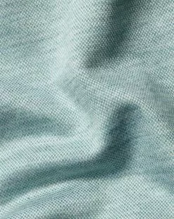 CHARLES TYRWHITT Birdseye Pique Polo - Teal Green -Charles Tyrwhitt Shop JEP0393TEL FABRIC DETAIL