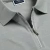 CHARLES TYRWHITT Tyrwhitt Cool Zip-Neck Polo - Light Grey -Charles Tyrwhitt Shop JEP0395LGY COLLAR DETAIL