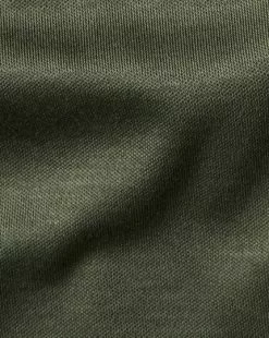 CHARLES TYRWHITT Smart Jersey Polo - Olive Green 11 CHARLES TYRWHITT Smart Jersey Polo - Olive Green -Charles Tyrwhitt Shop JEP0398OLV FABRIC DETAIL