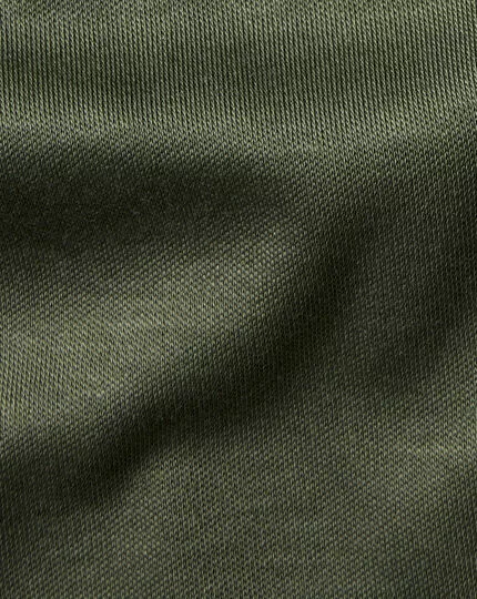 CHARLES TYRWHITT Smart Jersey Polo - Olive Green 7 CHARLES TYRWHITT Smart Jersey Polo - Olive Green - Image 5
