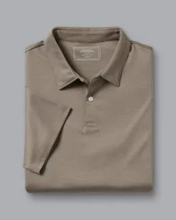 CHARLES TYRWHITT Smart Jersey Polo - T 9 CHARLES TYRWHITT Smart Jersey Polo - T -Charles Tyrwhitt Shop JEP0398TPE FOLD SINGLE