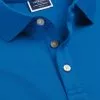 CHARLES TYRWHITT Tyrwhitt Pique Polo - Cobalt B -Charles Tyrwhitt Shop JEP0402COB COLLAR DETAIL