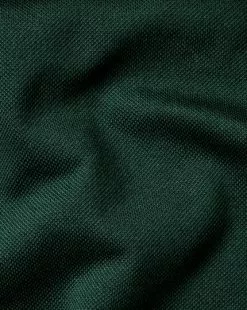 CHARLES TYRWHITT Tyrwhitt Pique Polo - Dark Green -Charles Tyrwhitt Shop JEP0402DGN FABRIC DETAIL