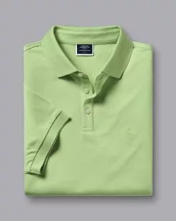 CHARLES TYRWHITT Tyrwhitt Pique Polo - Lime Green 10 CHARLES TYRWHITT Tyrwhitt Pique Polo - Lime Green -Charles Tyrwhitt Shop JEP0402LMG FOLD SINGLE