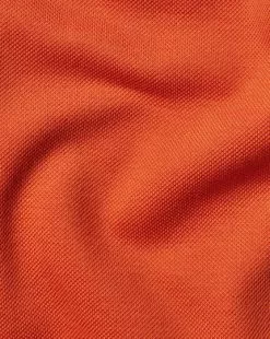 CHARLES TYRWHITT Tyrwhitt Pique Polo - Orang -Charles Tyrwhitt Shop JEP0402ORG FABRIC DETAIL