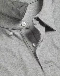 CHARLES TYRWHITT Smart Jersey Polo - Light Grey M