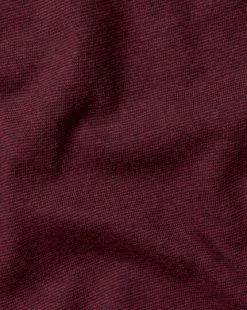 CHARLES TYRWHITT End-On-End Cotton Polo - Cherry Pink -Charles Tyrwhitt Shop JEP0405CPK FABRIC DETAIL