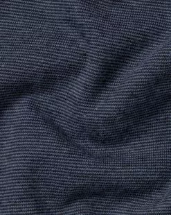 CHARLES TYRWHITT End-On-End Cotton Polo - Steel B -Charles Tyrwhitt Shop JEP0405STL FABRIC DETAIL