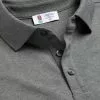 CHARLES TYRWHITT England Rugby Pique Polo - Grey M 2 CHARLES TYRWHITT England Rugby Pique Polo - Grey M -Charles Tyrwhitt Shop JEQ0002GRY COLLAR DETAIL