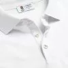 CHARLES TYRWHITT England Rugby Long Sleeve Pique Polo - Wh -Charles Tyrwhitt Shop JEQ0004WHT COLLAR DETAIL