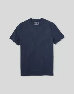 CHARLES TYRWHITT Cotton Tyrwhitt T-Shirt - Navy 11 CHARLES TYRWHITT Cotton Tyrwhitt T-Shirt - Navy -Charles Tyrwhitt Shop JET0006NAV FULL