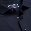 CHARLES TYRWHITT Pique Jersey Shirt - Navy -Charles Tyrwhitt Shop JEX0025NAV COLLAR DETAIL