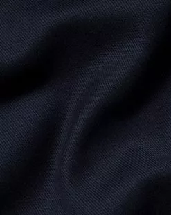 CHARLES TYRWHITT Twill Jersey Shirt - Dark Navy -Charles Tyrwhitt Shop JEX0030DNY FABRIC DETAIL