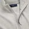 CHARLES TYRWHITT Merino Zip Neck Sweater - Silv -Charles Tyrwhitt Shop KNJ0359SLV COLLAR DETAIL