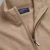CHARLES TYRWHITT Merino Zip Neck Sweater - Oatm 1 CHARLES TYRWHITT Merino Zip Neck Sweater - Oatm -Charles Tyrwhitt Shop KNJ0403CAM COLLAR DETAIL