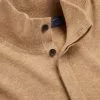 CHARLES TYRWHITT Merino Cashmere Button Neck Sweater - Cam -Charles Tyrwhitt Shop KNJ0404CAM COLLAR DETAIL