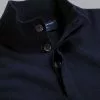CHARLES TYRWHITT Merino Cashmere Button Neck Sweater - Navy