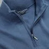 CHARLES TYRWHITT Merino Zip Neck Sweater - Steel B -Charles Tyrwhitt Shop KNJ0432STL COLLAR DETAIL