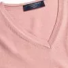 CHARLES TYRWHITT Pure Merino V-Neck Sweater - Light C -Charles Tyrwhitt Shop KNJ0437LCP COLLAR DETAIL