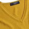 CHARLES TYRWHITT Pure Merino V-Neck Sweater - Yellow 2 CHARLES TYRWHITT Pure Merino V-Neck Sweater - Yellow -Charles Tyrwhitt Shop KNJ0437YLW COLLAR DETAIL