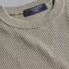CHARLES TYRWHITT Cotton Merino Waffle Crew Neck - T