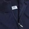 CHARLES TYRWHITT England Rugby Merino Full Zip-Through Cardigan - Navy -Charles Tyrwhitt Shop KNQ0006NAV COLLAR DETAIL