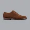 CHARLES TYRWHITT Rubber Sole Suede Derby Shoes - Walnut Brown 1 CHARLES TYRWHITT Rubber Sole Suede Derby Shoes - Walnut Brown -Charles Tyrwhitt Shop SHB0269WBR SIDE