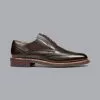 CHARLES TYRWHITT Rubber Sole Leather Derby Brogue Shoes - Dark Ch -Charles Tyrwhitt Shop SHB0270DCL SIDE
